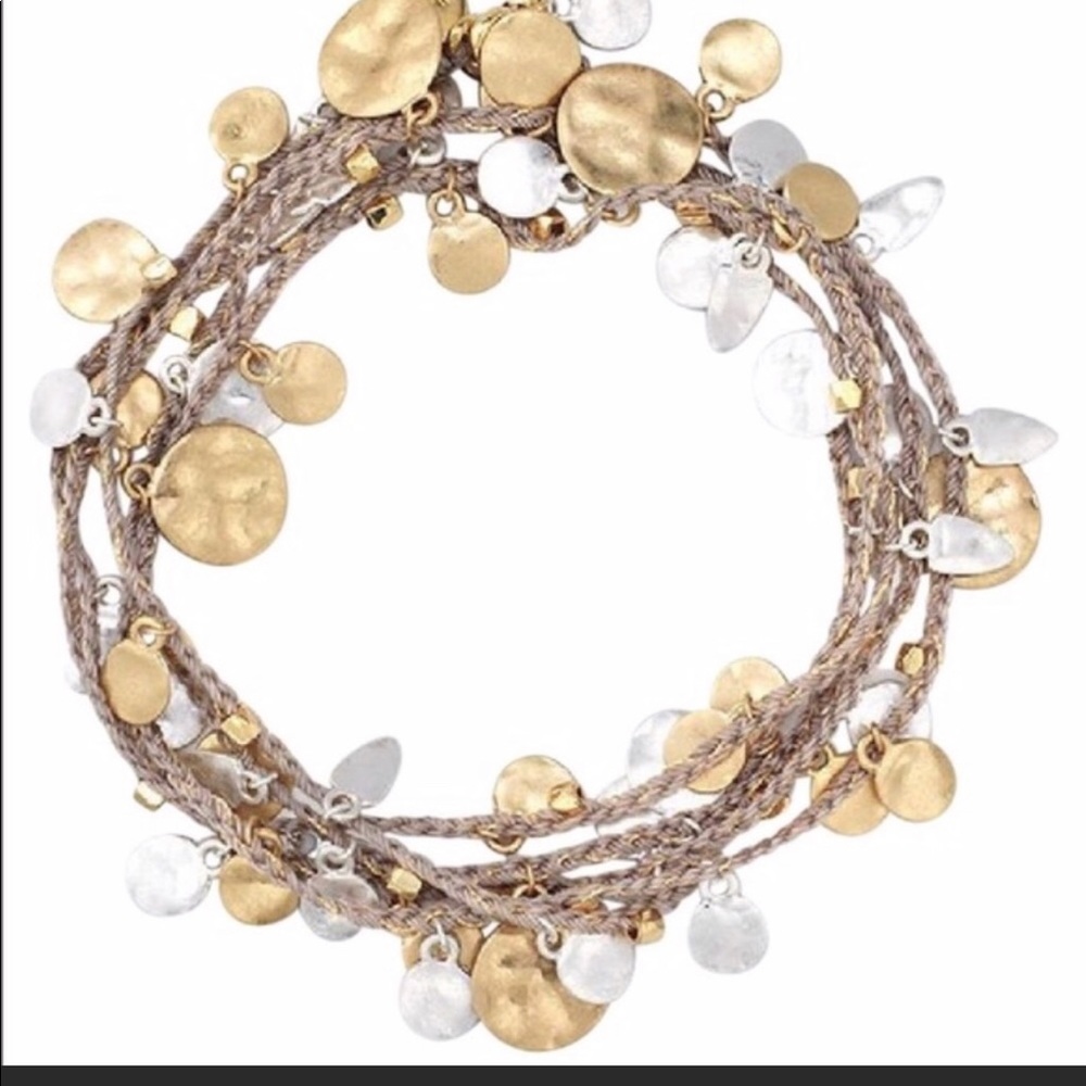 Stella and Dot setta medallion long necklace
